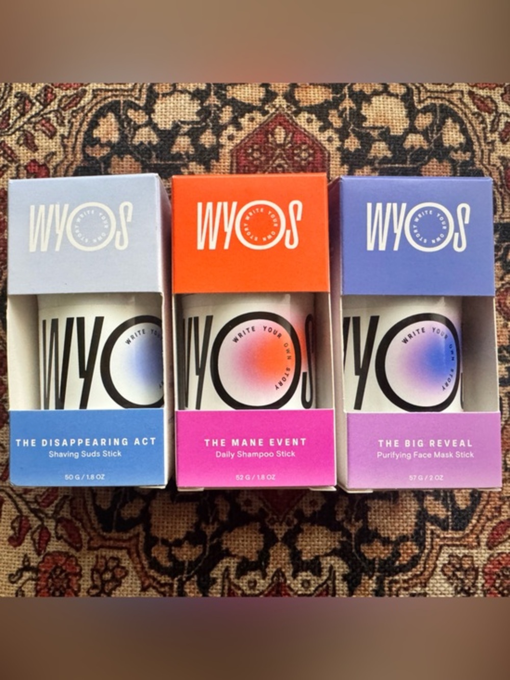 3 WYOS Pack - Shaving, Face Mask, Shampoo - $42 Value